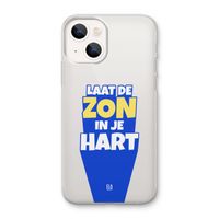 Laat de zon in je hart: iPhone 13 mini Transparant Hoesje