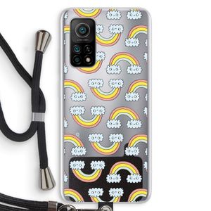 Regenboog: Xiaomi Mi 10T 5G Transparant Hoesje met koord