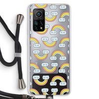 Regenboog: Xiaomi Mi 10T 5G Transparant Hoesje met koord