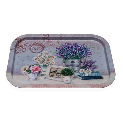 Dienblad Versa Blommor 23 X 1,5 X 34 CM