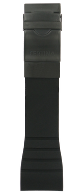 Horlogeband Certina C0154341705000A / C603016045 Rubber Zwart 28mm