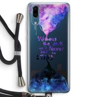 Stars quote: Huawei P20 Transparant Hoesje met koord