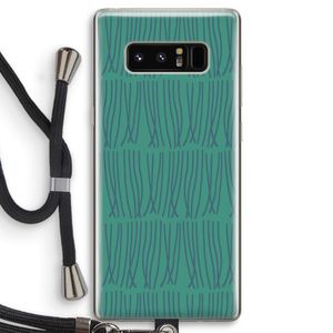 Swirls: Samsung Galaxy Note 8 Transparant Hoesje met koord