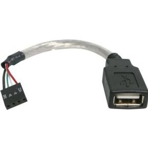 StarTech.com 15cm USB 2.0 Kabel USB A naar 4-pins Moederbord Aansluitkabel F/F