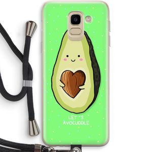 Avocuddle: Samsung Galaxy J6 (2018) Transparant Hoesje met koord
