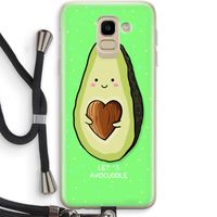 Avocuddle: Samsung Galaxy J6 (2018) Transparant Hoesje met koord