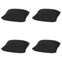 Sierkussen 45x45 Piping Panama zwart (4 stuks) Madison - Madison