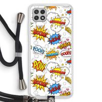Pow Smack: Samsung Galaxy A22 4G Transparant Hoesje met koord