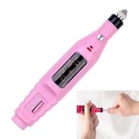 1 set Power Professional elektrische manicure machine pen pedicure nagel bestand nagel gereedschap 6 bits boor nagel boor machine (EU roze)