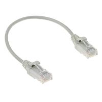 ACT DC9005 LSZH U/UTP CAT6 Datacenter Slimline Patchkabel Snagless | RJ45 connectoren | Grijs | 5 meter - thumbnail