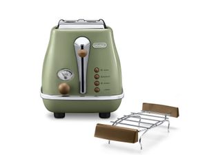 DeLonghi 2103.GR broodrooster 2 snede(n) Groen 900 W