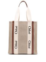 Chloé Woody tote bag - Tons neutres - thumbnail