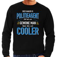 Deze kanjer is Politieagent cadeau sweater zwart voor heren Deze kanjer is Politieagent cadeau sweater zwart voor heren