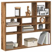 Wandschap 90x16x78 cm bewerkt hout oud houtkleurig Wandschap 90x16x78 cm bewerkt hout oud houtkleurig