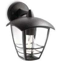 CREEK-Wandlamp voor buiten Aflopend metaal H20cm Zwart Philips