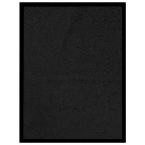 vidaXL Deurmat 40x60 cm zwart