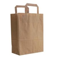 Draagtassen bruin kraft 45/17x48cm 150st