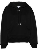 Off-White hoodie en coton à logo brodé - Noir