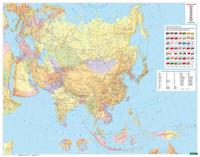 Wandkaart Asia Political & Physical | 154 x 121 cm | Freytag & Berndt