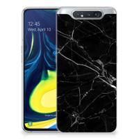 Samsung Galaxy A80 | TPU | Siliconen hoesje | Marmer Zwart - Origineel Cadeau Vader