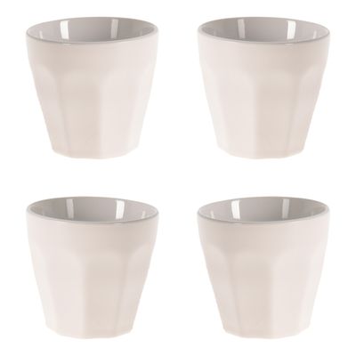 Espresso kopjes - 12x - wit - porselein - 90 ml