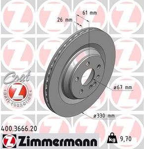 Remschijf Coat Z 400366620