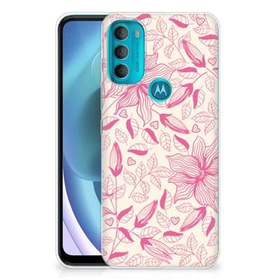 Motorola Moto G71 5G | TPU Case | Pink Flowers