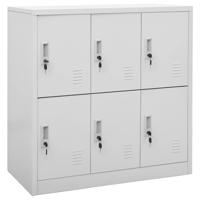 Lockerkast 90x45x92,5 cm staal lichtgrijs