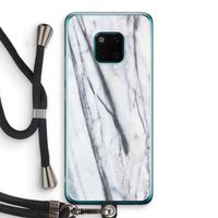 Gestreepte marmer: Huawei Mate 20 Pro Transparant Hoesje met koord