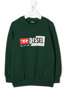 Diesel Kids sweat à logo imprimé - Vert