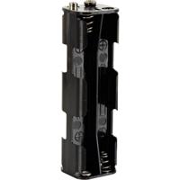 Velleman BH382B Batterijhouder Aantal cellen: 8 AA (penlite) Drukknopaansluiting (l x b x h) 108.5 x 31.5 x 29.5 mm