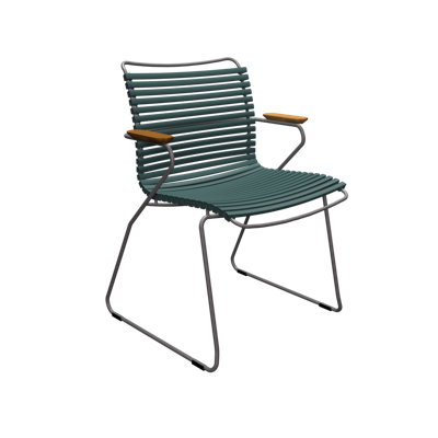 Houe Click Dining tuinstoel met arm Pine Green