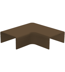 Canalit CS25 PB B platte bocht 25X13 Systeem 25 bruin