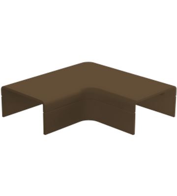 Canalit CS25 PB B platte bocht 25X13 Systeem 25 bruin