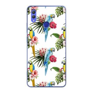 Kleurrijke papegaaien: Honor Note 10 Transparant Hoesje
