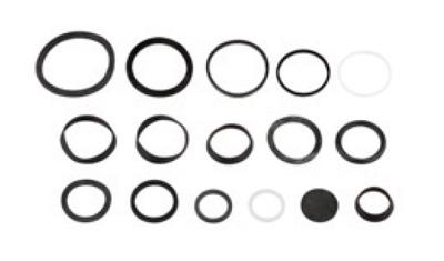 Kirchhoff Assortiment afvoerafdichtingen, voor wastafel en spoelbak 1 1/4" x 32 mm /1 1/2" x 40 mm (16x) - 98696100