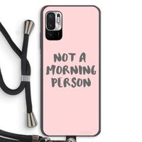 Morning person: Xiaomi Redmi Note 10 5G Transparant Hoesje met koord