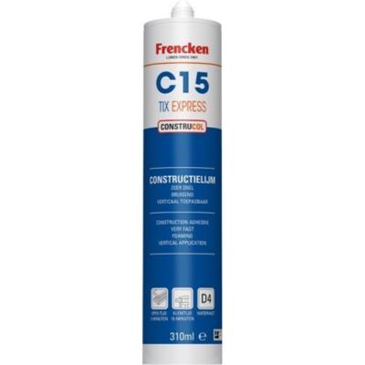 Frencken C15 TIX constructielijm Expresse 310 ml koker bruin
