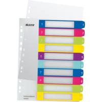 Leitz 12430000 indextab Numerieke tabbladindex Polypropyleen (PP) Meerkleurig