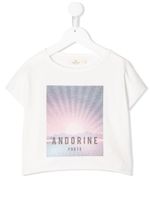 Andorine t-shirt à imprimé graphique - Blanc