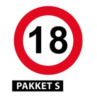 18 jaar versiering pakket klein - thumbnail