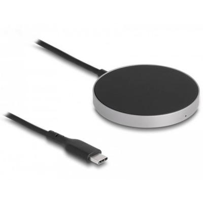 Delock 66467 66467 Inductie lader 1.25 A Uitgangen 1x USB-C Zwart
