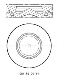 Mahle Original Zuiger 081 PI 00114 002