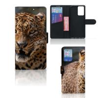 Xiaomi Redmi Note 10 Pro | Telefoonhoesje | Met pasjeshouder | Luipaard