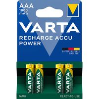 Oplaadbare NiMH Batterij AAA 1.2 V 1000 mAh 4-Blister