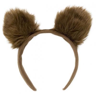 Verkleed Beren oren diadeem - bruin - pluche - carnaval oren