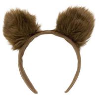 Verkleed Beren oren diadeem - bruin - pluche - carnaval oren