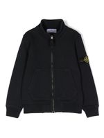 Stone Island Junior veste à col montant - Bleu
