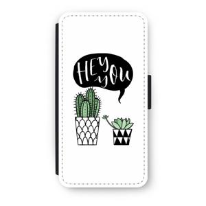 Hey you cactus: iPhone 7 Plus Flip Hoesje