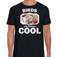 Dieren pestvogel t-shirt zwart heren - birds are cool shirt - thumbnail